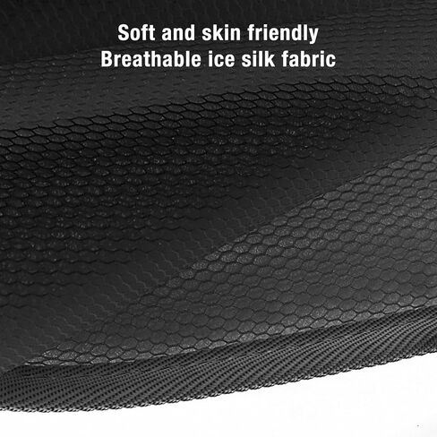 Black Cooling Car Seat Cushion with Breathable Ice Silk Material High Speed Silent Fan Skin Protection Breathable Car Chair Pad Universal Fit for Children Summer Outdoor in Kuwait