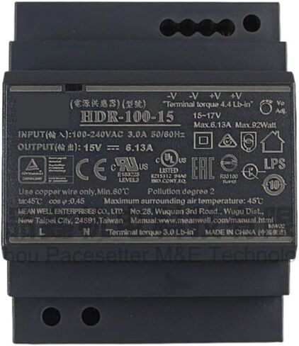 HDR-100 HDR-100-12 HDR-100-12N HDR-100-15 HDR-100-15N HDR-100-24 HDR-100-24N HDR-100-48 HDR-100-48N Power Supply(HDR-100-12) in Saudi Arabia