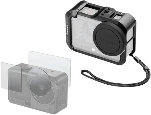 Bundle: SmallRig Cage for DJI Osmo Action 6 (Advanced Edition) 5887+SmallRig Tempered Glass Screen Protector 5892 in Kuwait