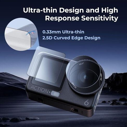 Bundle: SmallRig Cage for DJI Osmo Action 6 (Advanced Edition) 5887+SmallRig Tempered Glass Screen Protector 5892 in Kuwait
