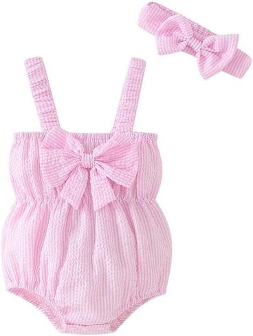 Newborn Infant Baby Girl Clothes Rompers Summer Halter Romper Infant Baby Clothes in Saudi Arabia