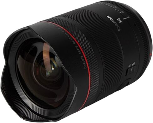 Canon RF 14mm f/1.4 L VCM عدسة رئيسية فائقة الاتساع RF مع حامل كامل الإطار بدون مرآة، تصوير فوتوغرافي وفيديو فلكي (7427C002) + حقيبة ظهر + برامج صور + المزيد (حزمة 8 قطع) in Kuwait