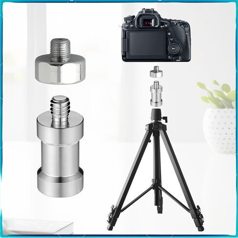 Hotshoe/Coldshoe Adapter, 2 Pcs 1/4Inch Female to 1/4Inch Male Convertor Light Stand Adapter Hotshoe/Coldshoe Adapters Ball Head Flash Trigger Receiver for Studio Light Stand in Kuwait