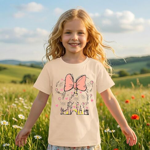 Magic Shirt for Toddler Girls Magical Kingdom Tshirt Cute Castle Outfit Holiday Family Vacation Short Sleeve Tops in Saudi Arabia
