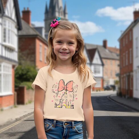Magic Shirt for Toddler Girls Magical Kingdom Tshirt Cute Castle Outfit Holiday Family Vacation Short Sleeve Tops in Saudi Arabia