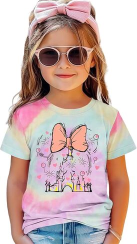 Magic Shirt for Toddler Girls Magical Kingdom Tshirt Cute Castle Outfit Holiday Family Vacation Short Sleeve Tops in Saudi Arabia