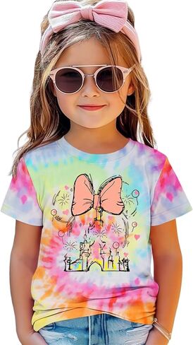 Magic Shirt for Toddler Girls Magical Kingdom Tshirt Cute Castle Outfit Holiday Family Vacation Short Sleeve Tops in Saudi Arabia