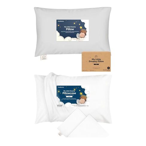 KeaBabies Toddler Pillow with Pillowcase, Jumbo 14X20 and Toddler Pillowcase for 14X20 Pillow - Soft Cotton Kids Jumbo Cushion for Sleeping - Large Cushion Case for Boys, Girls, Bedding Set in Kuwait