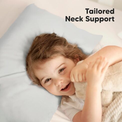 KeaBabies Toddler Pillow with Pillowcase, Jumbo 14X20 and Toddler Pillowcase for 14X20 Pillow - Soft Cotton Kids Jumbo Cushion for Sleeping - Large Cushion Case for Boys, Girls, Bedding Set in Kuwait