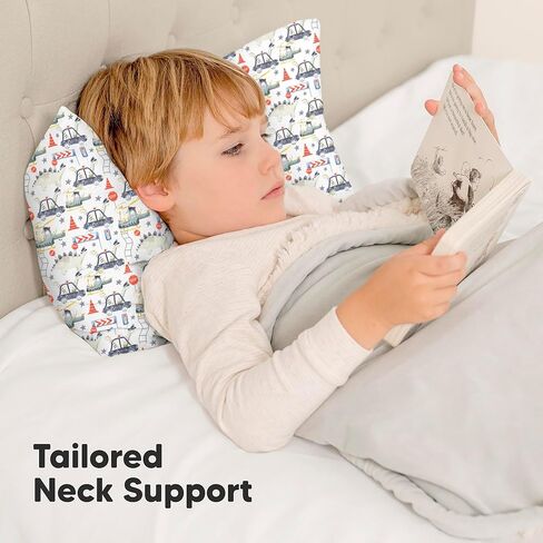 KeaBabies Toddler Pillow with Pillowcase and Toddler Pillowcase for 13X18 Pillow - Soft Cotton Kids Pillow for Sleeping - Soft and Breathable, Perfect for Boys, Girls, Kids, Travel, Nap in Kuwait