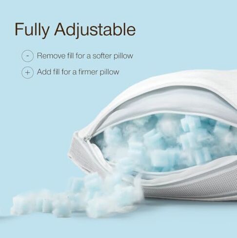 Coop Sleep Goods Cool+ Cooling Toddler Pillow + UltraTech Waterproof Pillow Protector White Bundle in Kuwait