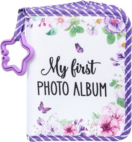 ألبوم QOUBAI Baby's My First Family، كتاب قماشي ناعم للصور يحمل صور عائلية مقاس 4x6، كتابي الأول للصور، ألبوم ذاكرة الطفل، هدية محايدة للجنسين للأطفال حديثي الولادة، طفل رضيع، قمر استحمام in Kuwait