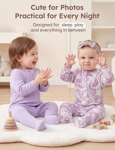 Looxii Baby Pajama 100% Cotton Baby Sleeper for Newborn 0-3-6-9M Boys Girl Clothes One-Piece Footed Pjs Sleep 'n Play Footies in Kuwait