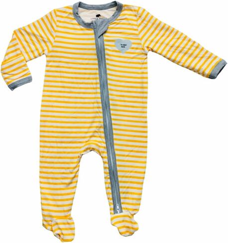 Baby Footie PJs, 2-Way Zipper, Long Sleeve, Unisex, Viscose from Bamboo and Spandex, 0-18 Months in Kuwait
