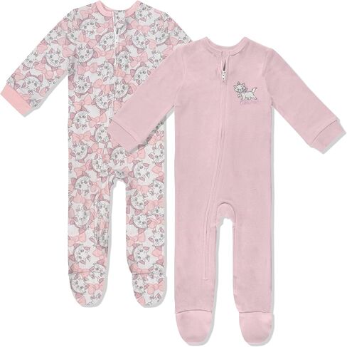 Disney Baby Onesies 2 Pack Zip-Up Sleeper - Winnie The Pooh, Toy Story, Lion King, Aristocats - Newborn Girls & Boy's Pajamas in Kuwait