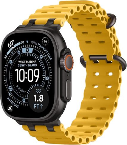 TiMOVO Ocean Band Compatible with Apple Watch Ultra 3/2/1 49mm, Upgraded Metal Connector Breathable Sport Watch Strap for Men Women in Saudi Arabia