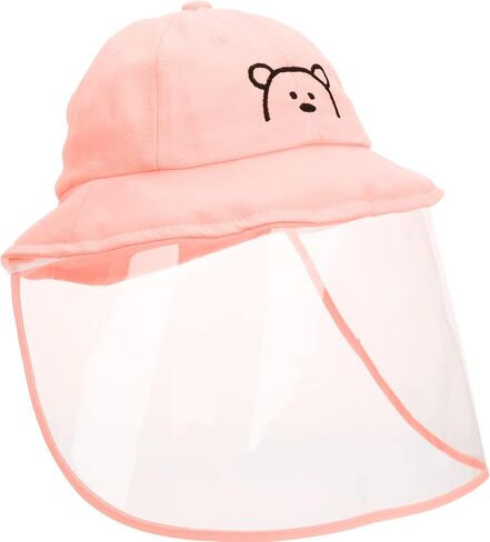 Shield Ski Mask Sun Hat with Clear Face Cover Anti Spitting Bucket Hat Outdoor Wide for Baby Boys Girls Newborn Sun Hat Infant Infant Mask in Kuwait