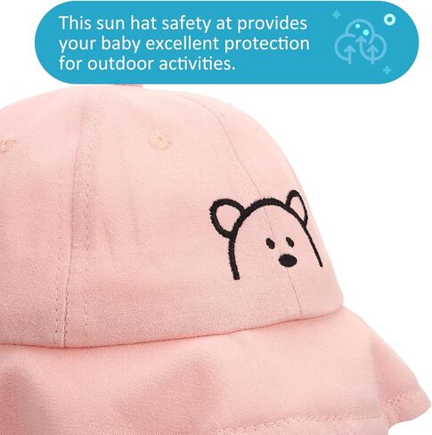Shield Ski Mask Sun Hat with Clear Face Cover Anti Spitting Bucket Hat Outdoor Wide for Baby Boys Girls Newborn Sun Hat Infant Infant Mask in Kuwait