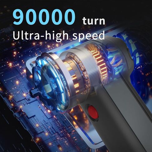 500000RPM Cordless Electric Air Duster 4 Speed Brushless Motor USB Rechargeable Portable Dust Blower Replacement for Compressed Air Can in Kuwait
