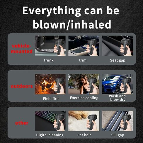 500000RPM Cordless Electric Air Duster 4 Speed Brushless Motor USB Rechargeable Portable Dust Blower Replacement for Compressed Air Can in Kuwait
