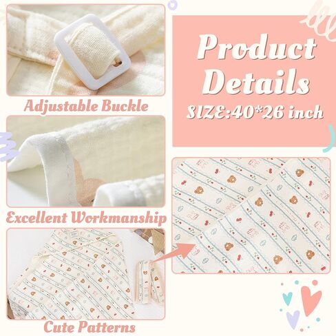 2Pcs Muslin Nursing Cover for Breastfeeding - Arch Neckline Hoop for Mom, Breathable Privacy Shield Travel Friendly Lightweight Adjustable Strap Summer Comfort Nursing Apron in Kuwait