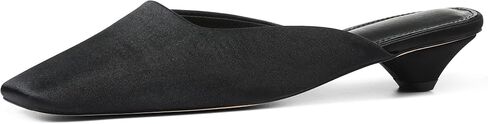 حذاء نسائي من Heelchic مفتوح عند الأصابع وكعب قطط أنيق سهل الارتداء بدون ظهر وكعب منخفض، صنادل نسائية لضيوف الزفاف والحفلات in Kuwait
