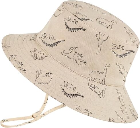 Toddler Kids Sun Hat Summer Outdoor Toddler Bucket Hats UPF 50+ for Boys Girls Adjustable Beach Hats with Wide Brim 0-8 Years in Kuwait