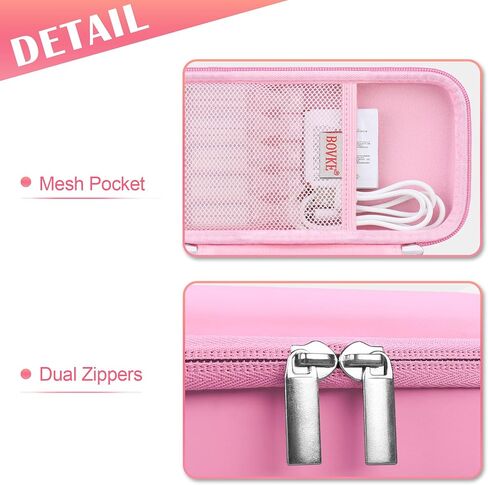 Bovke Carry Care for Bose Soundlink Flex Portable Bluetooth Seeper (2nd Gen) / Bose Soundlink Flex Seeper ، حامل تخزين Flex 2 مع جيب شبكة للشاحن ، الكابلات ، Petal Pink in Kuwait