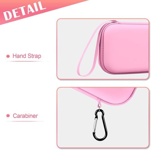 Bovke Carry Care for Bose Soundlink Flex Portable Bluetooth Seeper (2nd Gen) / Bose Soundlink Flex Seeper ، حامل تخزين Flex 2 مع جيب شبكة للشاحن ، الكابلات ، Petal Pink in Kuwait