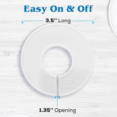 Set of 30 Blank White Closet Dividers for Hanging Clothes – Clothing Rack Dividers for Organization in Kuwait