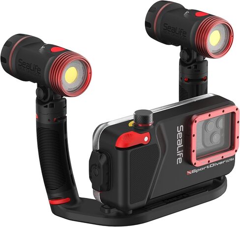 SeaLife SportDiver Ultra Underwater Smartphone Scuba Housing – Dive to 130', Waterproof Photography, Easy Camera Controls, with Leak Alarms, Fits Most Phones in Saudi Arabia