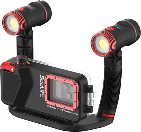 SeaLife SportDiver Ultra Underwater Smartphone Scuba Housing – Dive to 130', Waterproof Photography, Easy Camera Controls, with Leak Alarms, Fits Most Phones in Saudi Arabia
