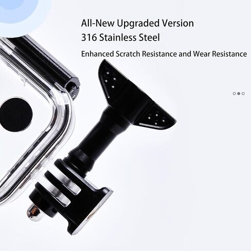 حافظة مقاومة للماء بطول 45 متر/147 قدم لـ Insta 360 X5، غطاء حماية للغوص تحت الماء لكاميرا Insta 360 X5 Action مع ملحقات الدعامة in Kuwait