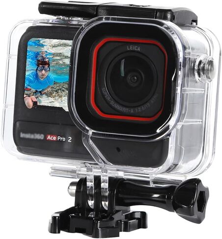 غطاء حافظة للغوص لكاميرا Insta360 Ace Pro 2/Ace Pro Action، حافظة واقية مع حشوة مضادة للضباب لـ Insta360 Ace Pro 2، مقاومة للماء حتى 30M/98FT in Kuwait