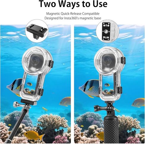 Waterproof Diving Case 60m/197ft for Insta360 X5, Quick Release Housing for Underwater Photography & Action Camera Protection in Kuwait