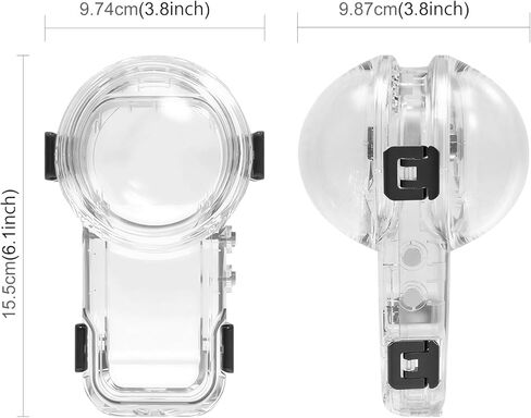 Waterproof Diving Case 60m/197ft for Insta360 X5, Quick Release Housing for Underwater Photography & Action Camera Protection in Kuwait