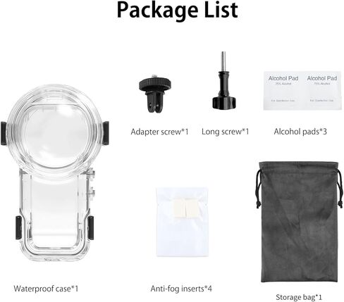 Waterproof Diving Case 60m/197ft for Insta360 X5, Quick Release Housing for Underwater Photography & Action Camera Protection in Kuwait