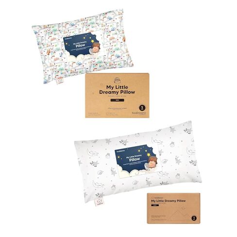KeaBabies Mini Toddler Pillow with Pillowcase 9X13 and Buddy Toddler Pillow with Pillowcase 10x18 - Kids Small Traveling Essentials - Soft and Breathable Kids Cushion for Sleeping in Kuwait