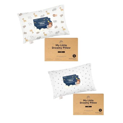 KeaBabies Mini Toddler Pillow with Pillowcase - 9x13 My Little Dreamy Travel Kids Pillow for Sleeping, Toddler Bed, Small, Tiny, Cotton Pillowcase, Soft & Breathable, Kids 2-4 Years Old in Kuwait