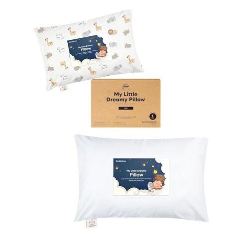KeaBabies Mini Toddler Pillow with Pillowcase 9X13 and Toddler Pillow with Pillowcase - Kids Small Traveling Essentials - Soft Cotton, Breathable for Sleeping, 2-5 Years Old in Kuwait