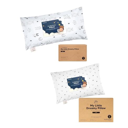 KeaBabies Buddy Toddler Pillow with Pillowcase 10x18 and Mini Toddler Pillow with Pillowcase 9X13 - Soft and Breathable Kids Cushion for Sleeping - Kids Small Traveling Cushion in Kuwait
