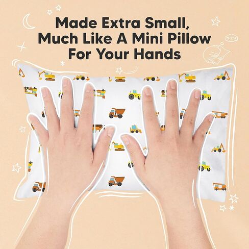 KeaBabies Mini Toddler Pillow with Pillowcase - 9x13 My Little Dreamy Travel Kids Pillow for Sleeping, Toddler Bed, Small, Tiny, Cotton Pillowcase, Soft & Breathable, Kids 2-4 Years Old in Kuwait