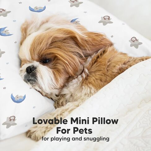 KeaBabies Mini Toddler Pillow with Pillowcase - 9x13 My Little Dreamy Travel Kids Pillow for Sleeping, Toddler Bed, Small, Tiny, Cotton Pillowcase, Soft & Breathable, Kids 2-4 Years Old in Kuwait