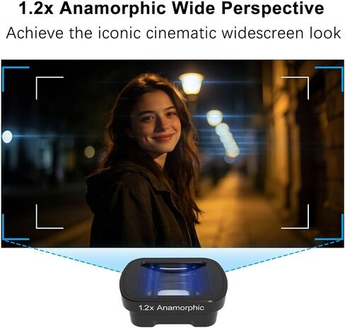 عدسة بصرية مشوهة 1.2X لجيب DJI Osmo 3 جيوب 4، مرفق مغناطيسي، زجاج بصري مطلي متعدد الطبقات، يتضمن صندوقًا محمولاً وواقي شاشة in Kuwait