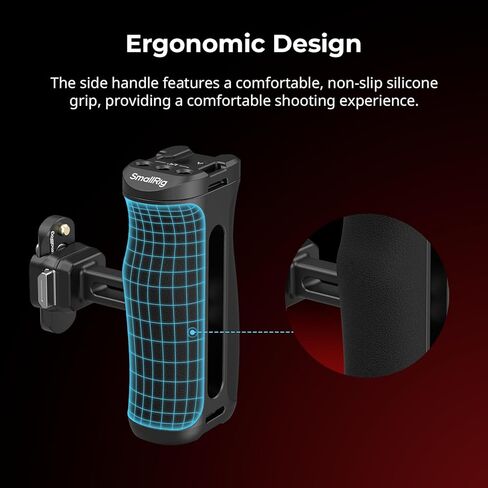 SmallRig Side Handle with 1/4"-20 Locating Screw, Camera Cage Handle for Left or Right Hand, Up and Down Adjustable, Max. 10kg Payload in Kuwait