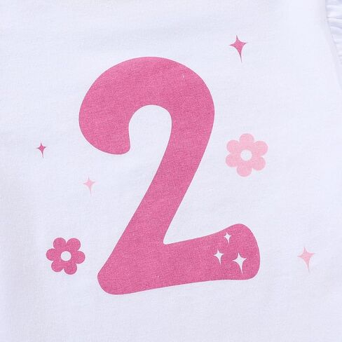 Baby Girl In My Two Year Old Era Outfit Girl 2nd Birthday Clothes Toddler Two Years Old Birthday Shorts Set in Saudi Arabia
