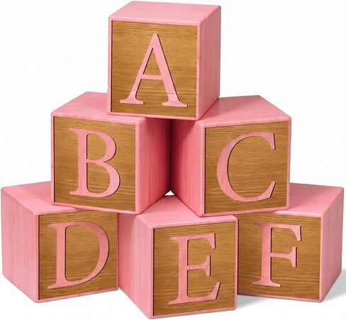 Custom Wooden Name Blocks, Engraved Nursery Name Sign, Custom Nursery Décor Wood Blocks, Wooden Name Signs for Nursery, Montessori Décor Engraved on Solid Wood, Name Wood Blocks 2״ in Kuwait