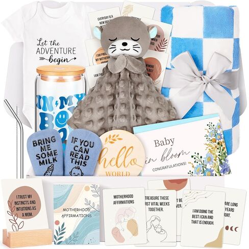 New Mom Gifts & Baby Girl Gift Set for Newborn,12PCS Baby Shower Gifts, Newborn Baby Girl Gifts,Pregnancy Gifts for Expecting Mom,New Mom Care Package After Baby, Pregnancy Gifts for Women and Baby in Saudi Arabia