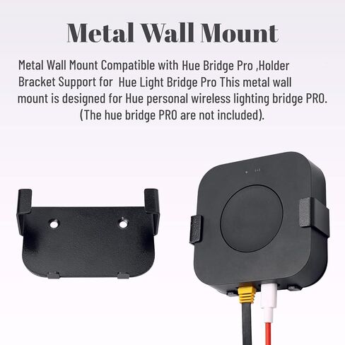 حامل حائط معدني متوافق مع Phillips Hue Bridge Pro، دعامة حامل تدعم Phillips Hue Light Bridge Pro in Kuwait