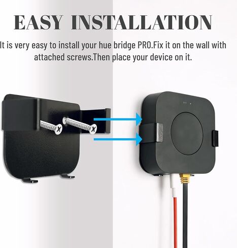 حامل حائط معدني متوافق مع Phillips Hue Bridge Pro، دعامة حامل تدعم Phillips Hue Light Bridge Pro in Kuwait